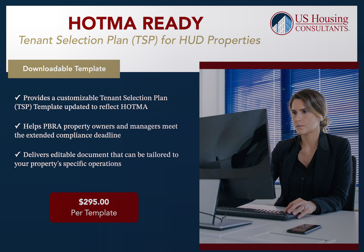 HOTMA Ready Tenant Selection Plan (TSP) for HUD Properties
