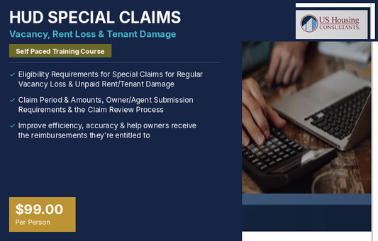 HUD SPECIAL CLAIMS: Vacancy, Rent Loss & Tenant Damage [201A]
